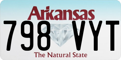 AR license plate 798VYT