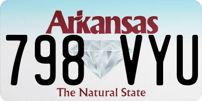 AR license plate 798VYU