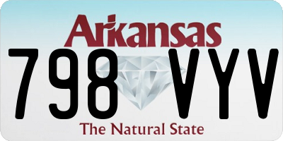 AR license plate 798VYV