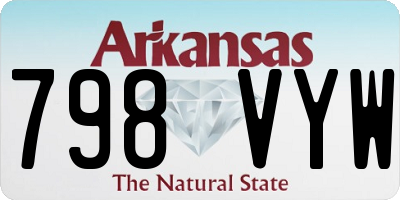 AR license plate 798VYW
