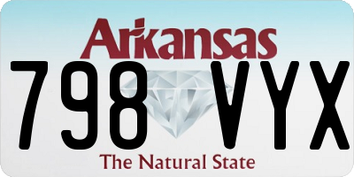 AR license plate 798VYX