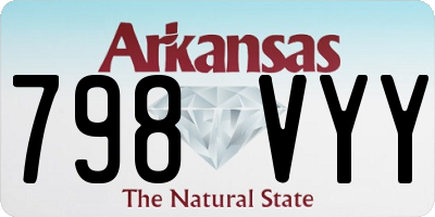 AR license plate 798VYY