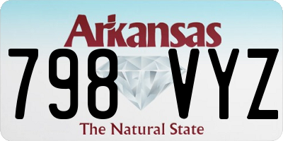 AR license plate 798VYZ