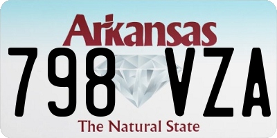 AR license plate 798VZA