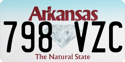 AR license plate 798VZC