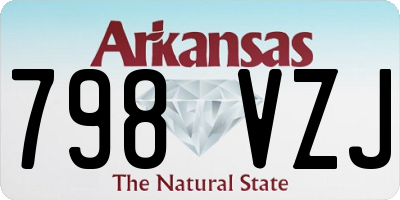 AR license plate 798VZJ
