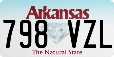 AR license plate 798VZL