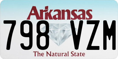AR license plate 798VZM