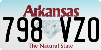 AR license plate 798VZO