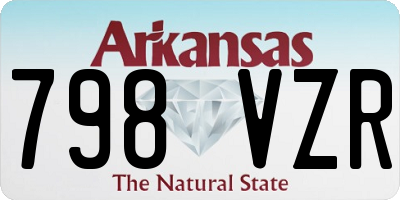 AR license plate 798VZR