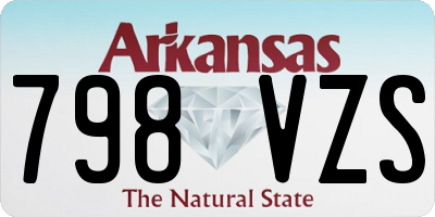 AR license plate 798VZS