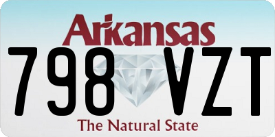 AR license plate 798VZT