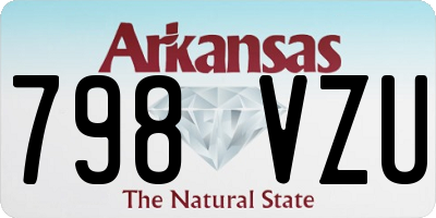 AR license plate 798VZU