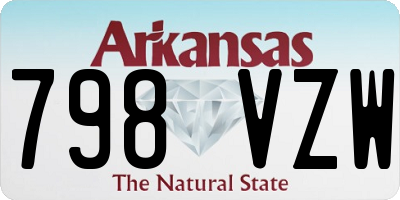 AR license plate 798VZW