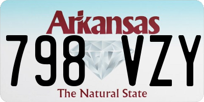 AR license plate 798VZY