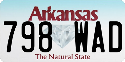 AR license plate 798WAD