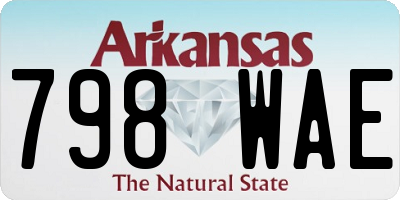 AR license plate 798WAE