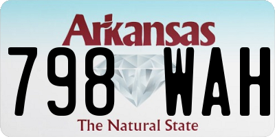 AR license plate 798WAH