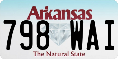 AR license plate 798WAI