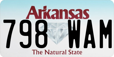 AR license plate 798WAM