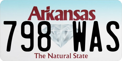 AR license plate 798WAS