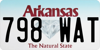 AR license plate 798WAT