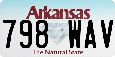 AR license plate 798WAV