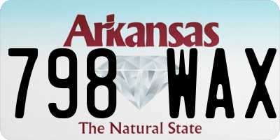AR license plate 798WAX
