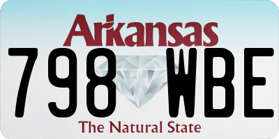 AR license plate 798WBE
