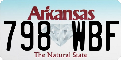 AR license plate 798WBF