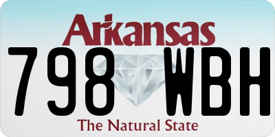 AR license plate 798WBH