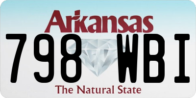 AR license plate 798WBI