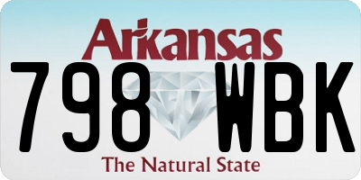 AR license plate 798WBK
