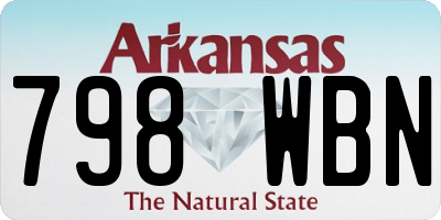 AR license plate 798WBN
