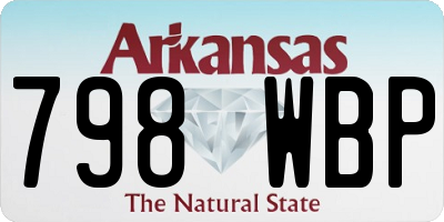 AR license plate 798WBP