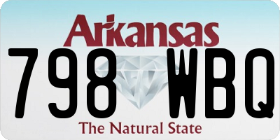 AR license plate 798WBQ