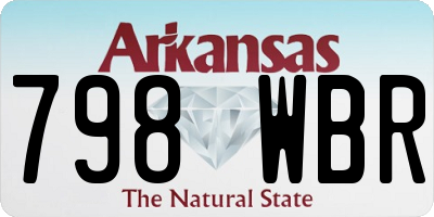 AR license plate 798WBR