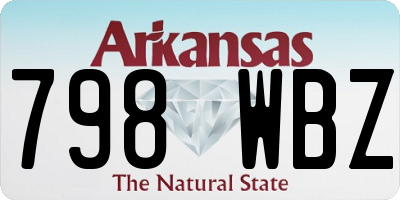 AR license plate 798WBZ