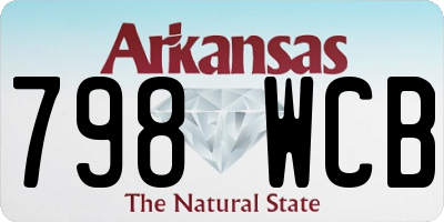 AR license plate 798WCB