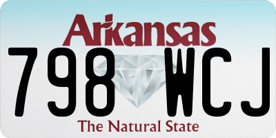 AR license plate 798WCJ