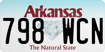 AR license plate 798WCN
