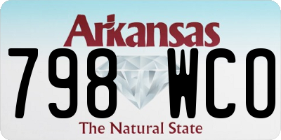 AR license plate 798WCO