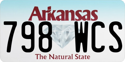 AR license plate 798WCS