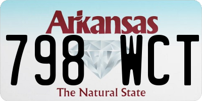 AR license plate 798WCT