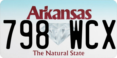 AR license plate 798WCX