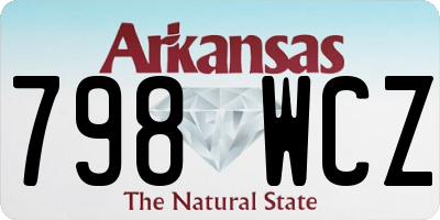 AR license plate 798WCZ