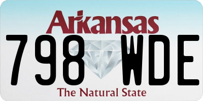 AR license plate 798WDE
