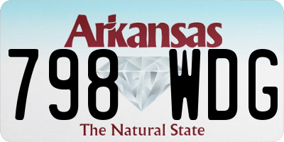AR license plate 798WDG