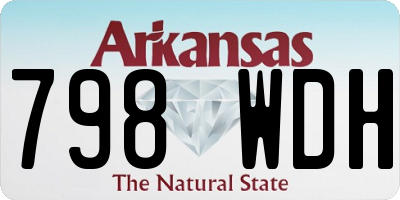 AR license plate 798WDH