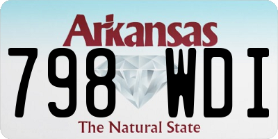 AR license plate 798WDI